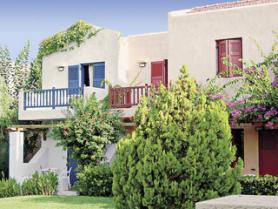 Krétský hotel Aquis Zorbas Village a jeden z bungalovů