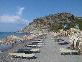 Místní pláž u vesničky Agia Fotia