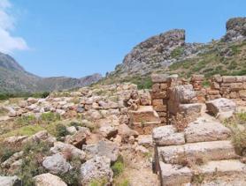 Ostrov Kréta - pozůstatky antické Falassarny