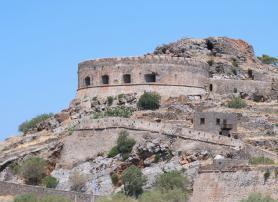 Ostrov Spinalonga s pevnost