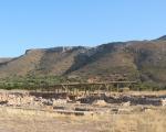 Krétské vykopávky archeologického města Rousolakos